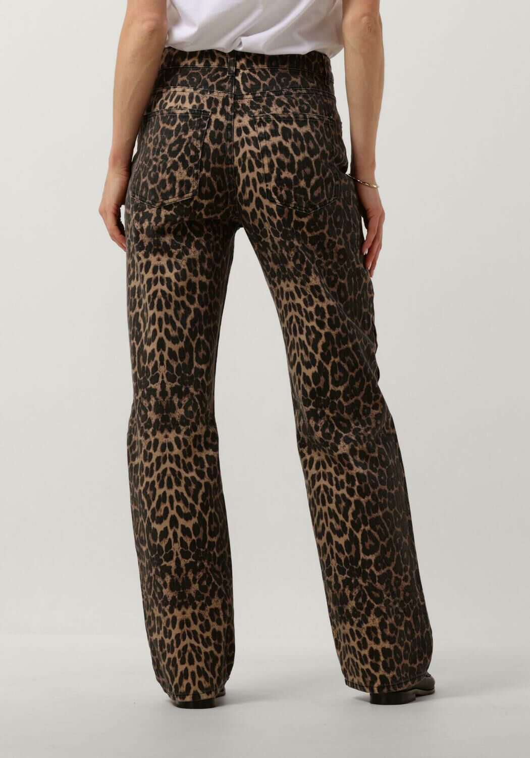 NEO NOIR Dames Broeken Simona Leopard Pants Bruin