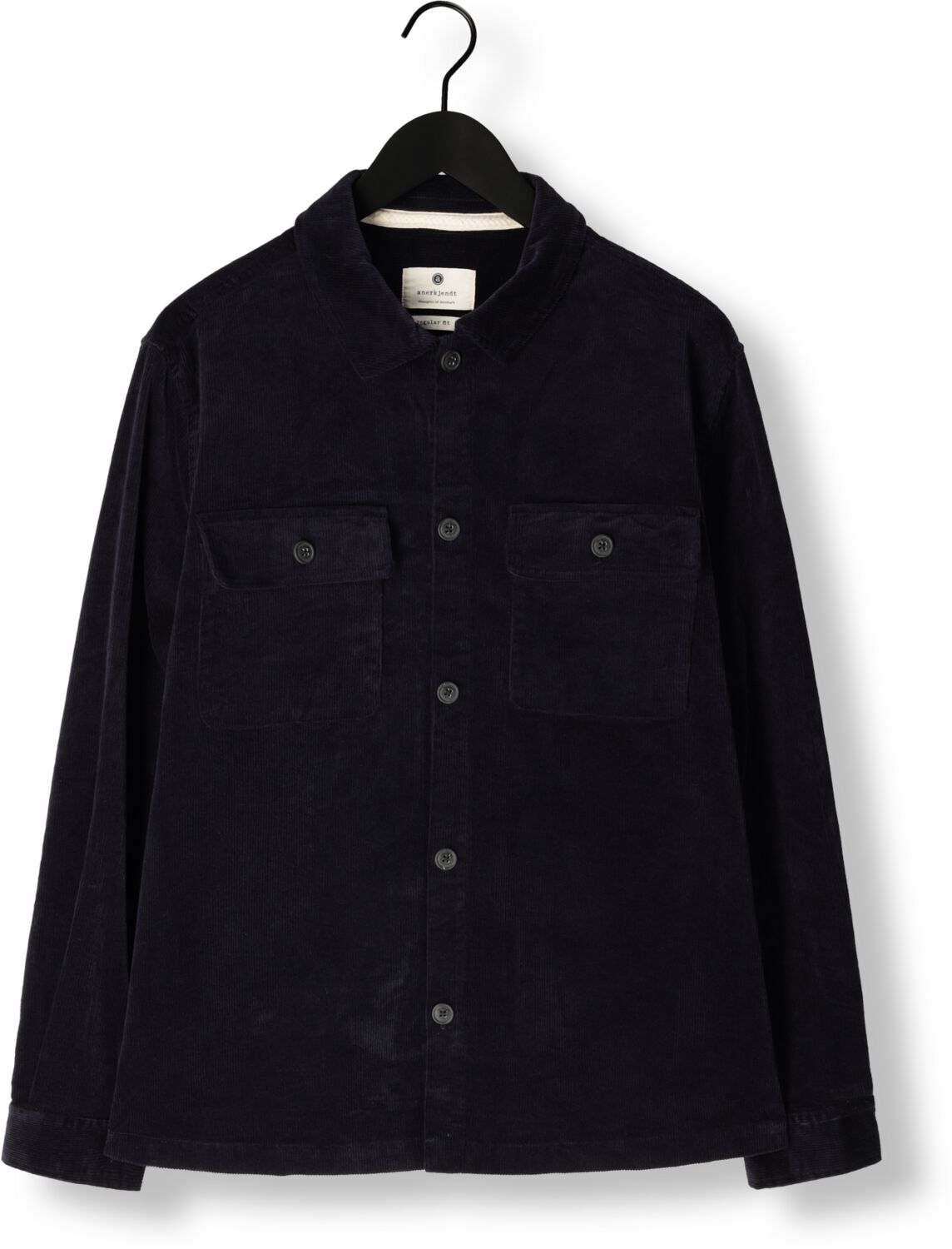 ANERKJENDT Heren Overhemden Akoscar Cord Overshirt Blauw