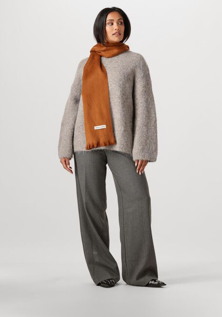 Camel ALPACA LOCA Sjaal SLIM SCARF - large