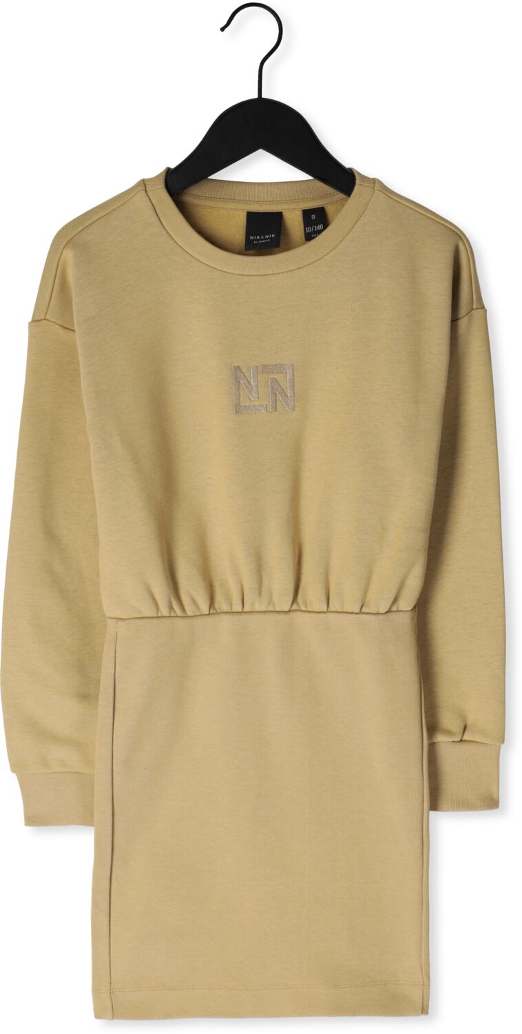 NIK & NIK Meisjes Jurken Fancy Ls Sweatdress Nude