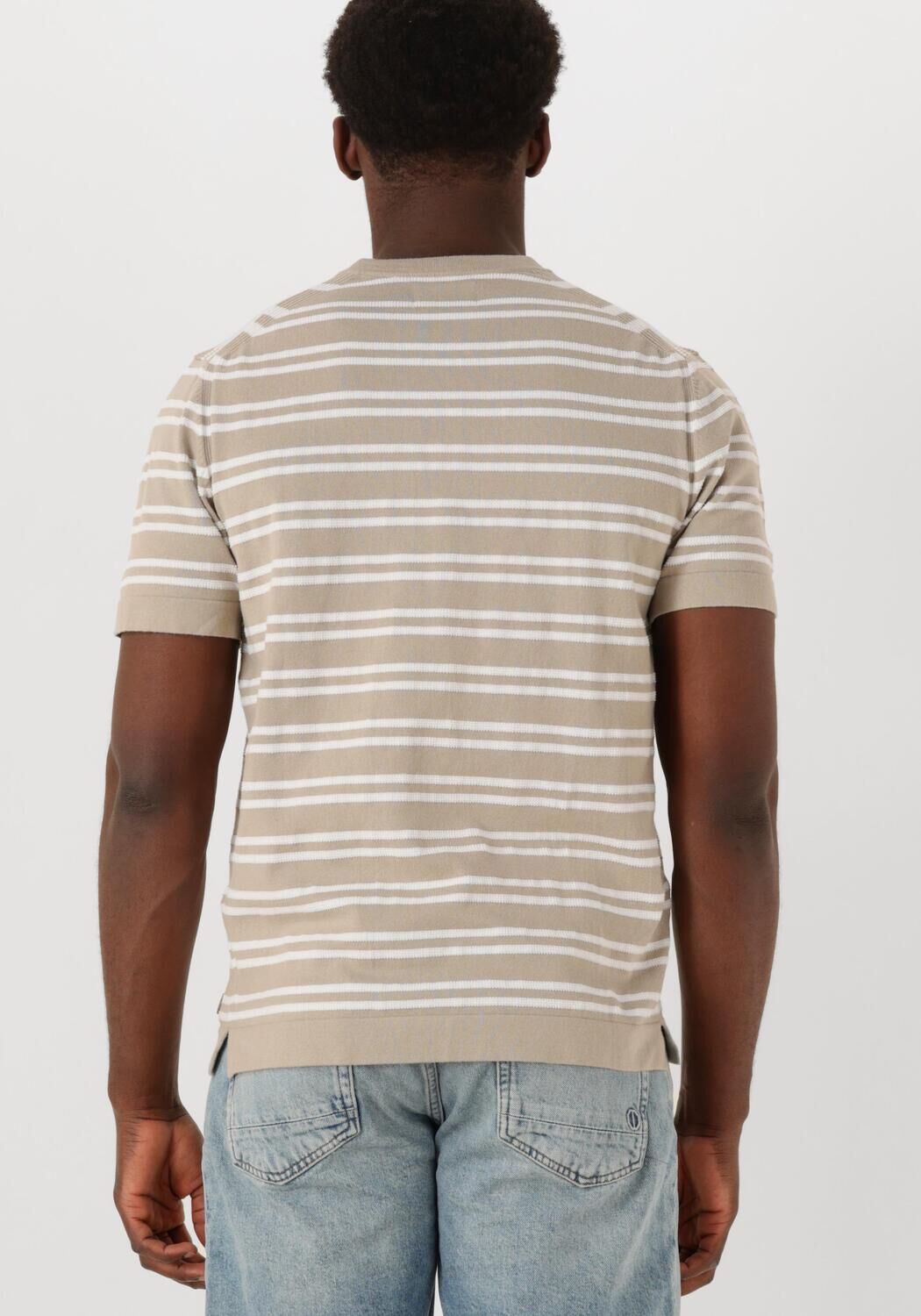DSTREZZED Heren Polo's & T-shirts Nereo Tee Beige