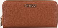 Cognac GUESS Portemonnee ALBY SLG LARGE ZIP AROUND - medium