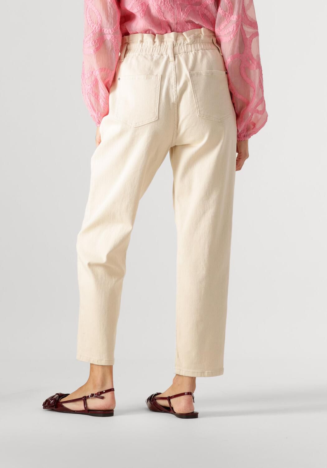 MINUS Dames Broeken Dina Nova Pant Ecru