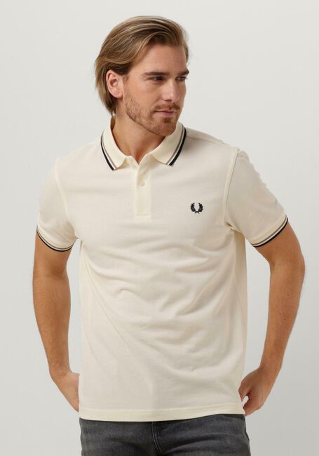 Ecru FRED PERRY Polo TWIN TIPPED FRED PERRY SHIRT - large