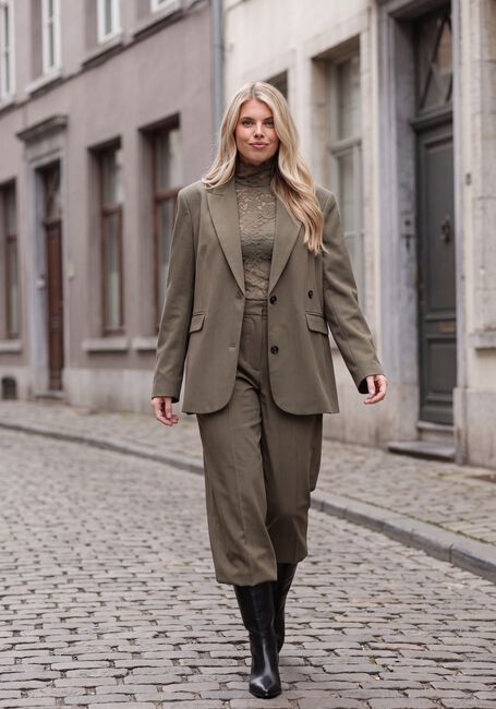 Khaki NOTRE-V Wijde broek NV-IRINA - large