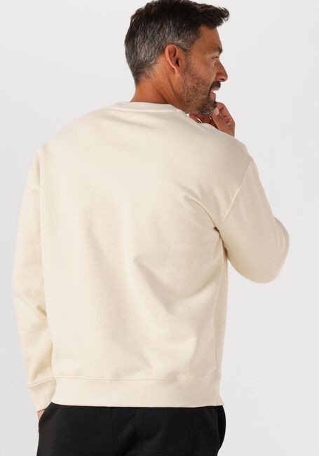 Beige LYLE & SCOTT Sweater SCRIPT BRUSH BACK CREW NECK SWEATSHIRT - large