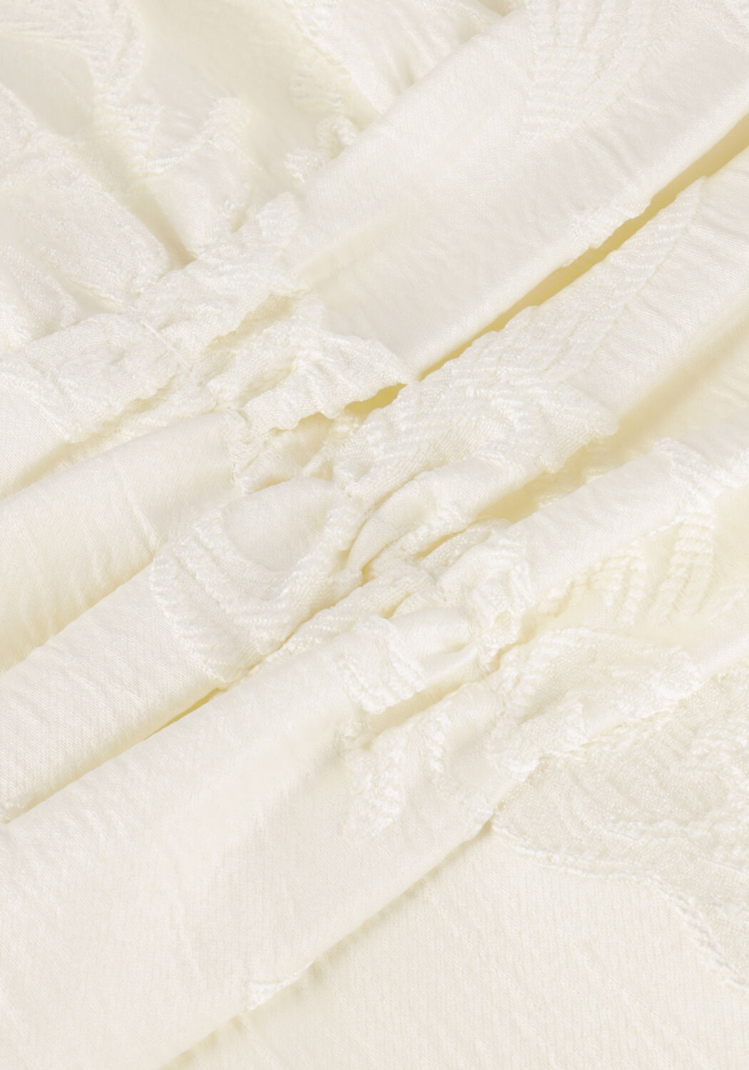 Witte NEO NOIR Mini jurk SULLI JACQUARD DRESS - large