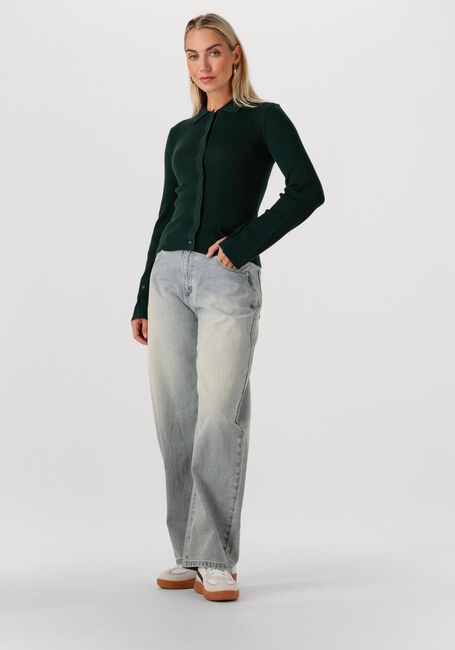Donkergroene MODSTRÖM Vest HIROKIMD CARDIGAN - large