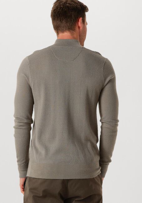 Lichtgrijze BUTCHER OF BLUE Trui STRUCTURE HALFZIP - large
