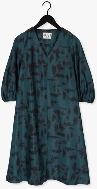 Groene JUST FEMALE Midi jurk FALLOW DRESS - large