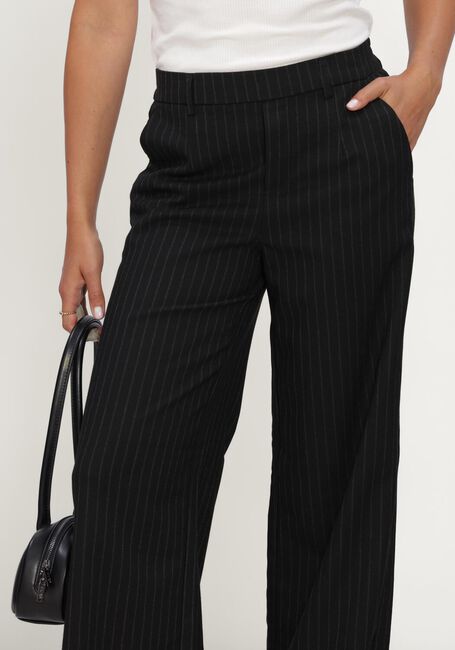 Zwarte OBJECT Wijde broek OBJLISA WIDE PANT - large