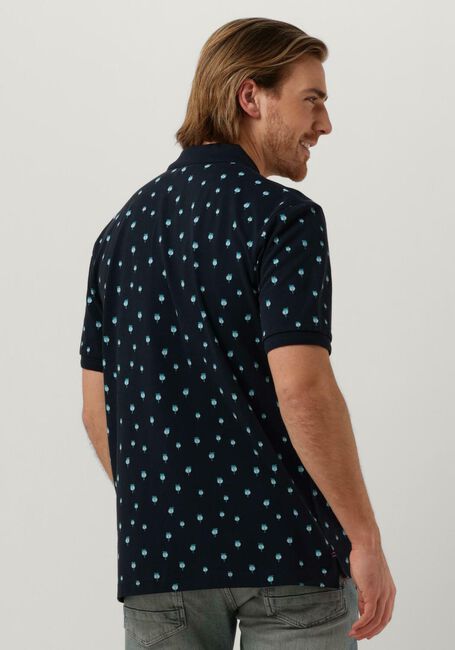 Donkerblauwe SCOTCH & SODA Polo MINI PALM PRINT POLO - large