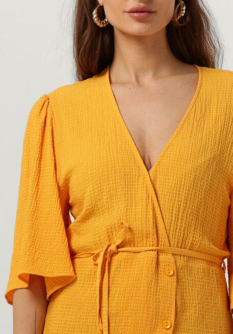 Gele ANOTHER LABEL Mini jurk DEJA DRESS S/S - large