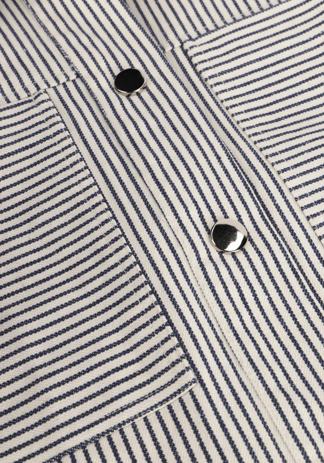 Blauwe COLOURFUL REBEL Blouses RUBY CROPPED STRIPED BLOUSE - large