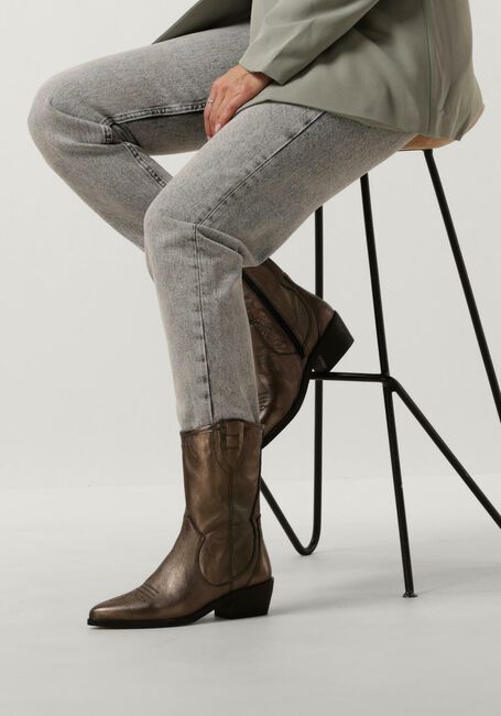 Gouden NOTRE-V Enkellaarsjes 18050 Gouden NOTRE-V Enkellaarsjes 18050 - large