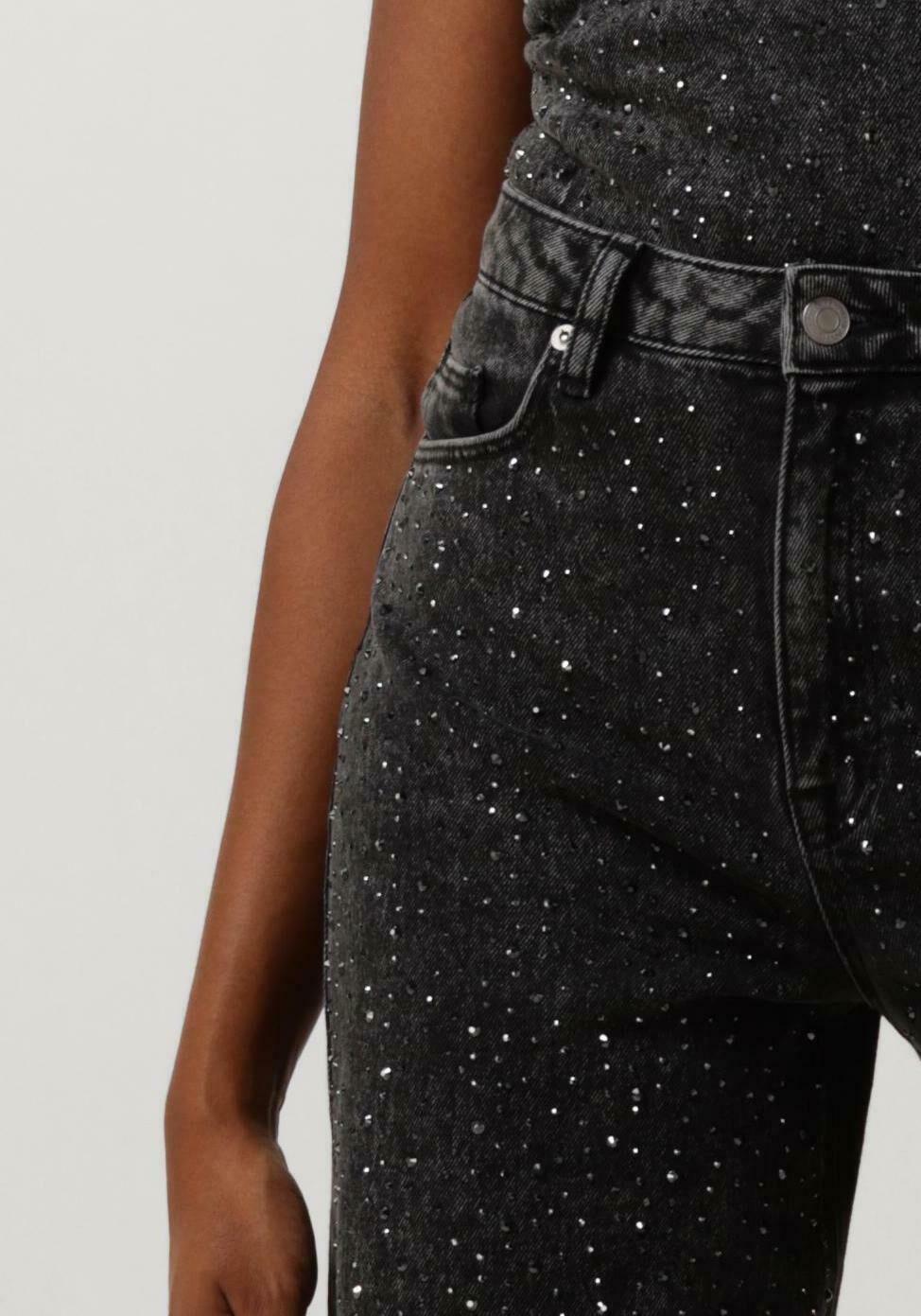 SELECTED FEMME Dames Jeans Slfmarley-dia Hw Dark Grey Wide Jeans Ex Donkergrijs