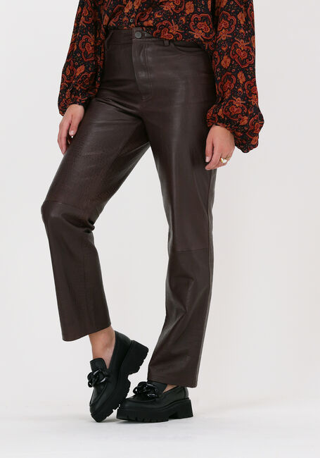 Bruine GESTUZ Wijde broek SALLY GZ HW PANTS - large