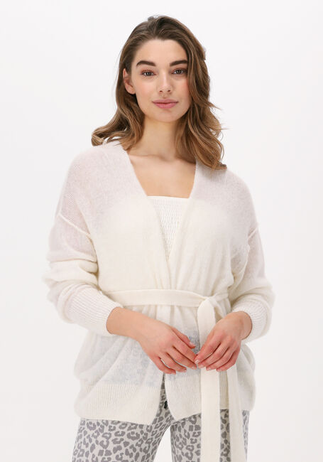 Ecru 10DAYS Vest THIN SHORT CARDIGAN - large