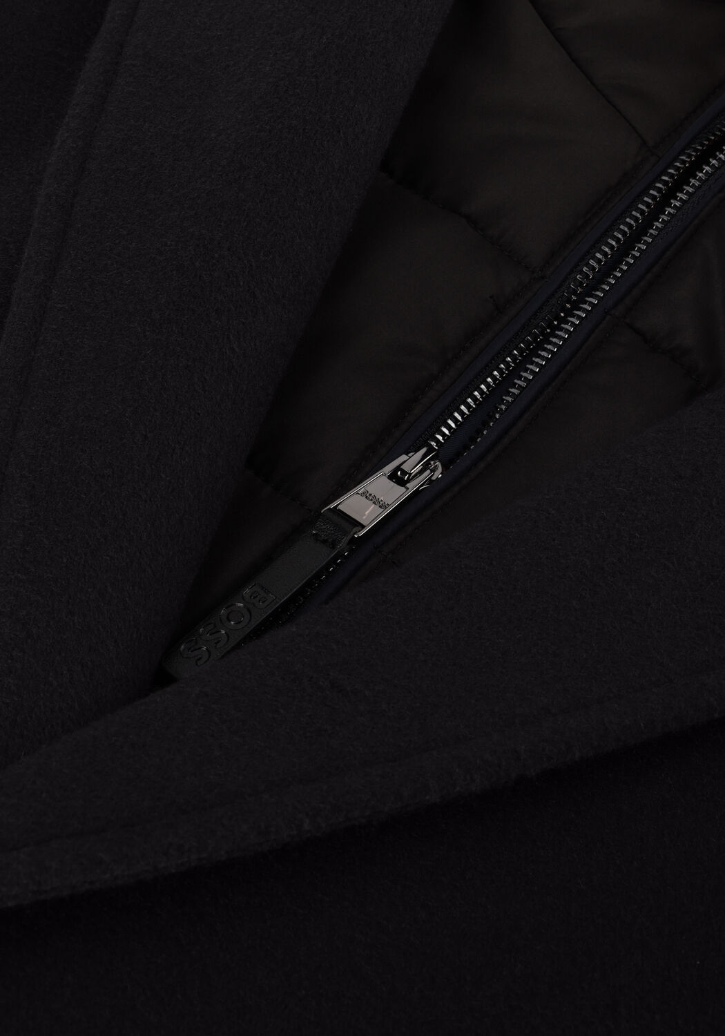 Donkerblauwe BOSS BLACK Mantel H-HYDE-BIB-234 - large