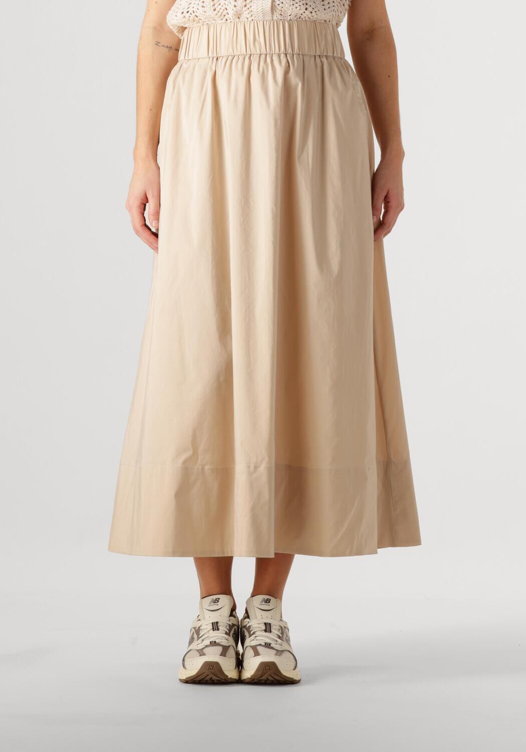 Notre-v Elegante Maxi Rok in Zand Beige Dames