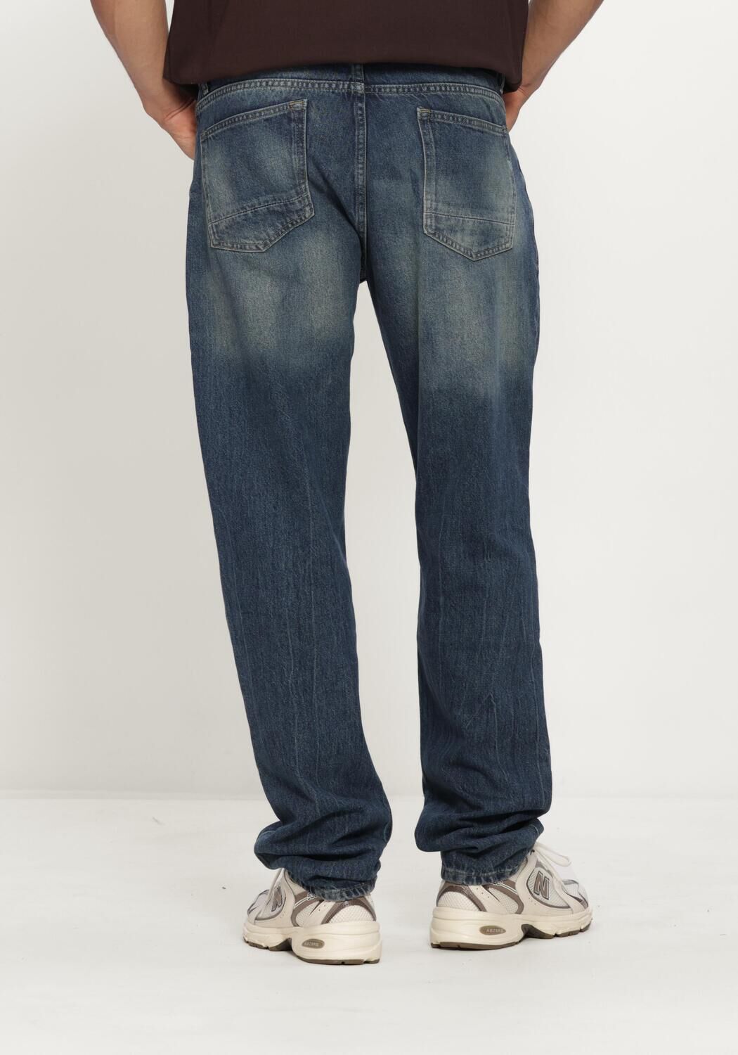 Blauwe PURE PATH Straight leg jeans THE ERIC - large