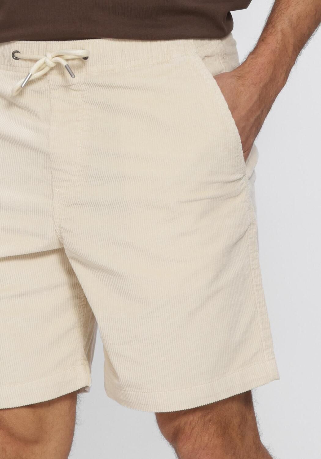 Beige SELECTED MEN Broeken SLHREGULAR-JACE CORDUROY  SHORTS NOOS - large