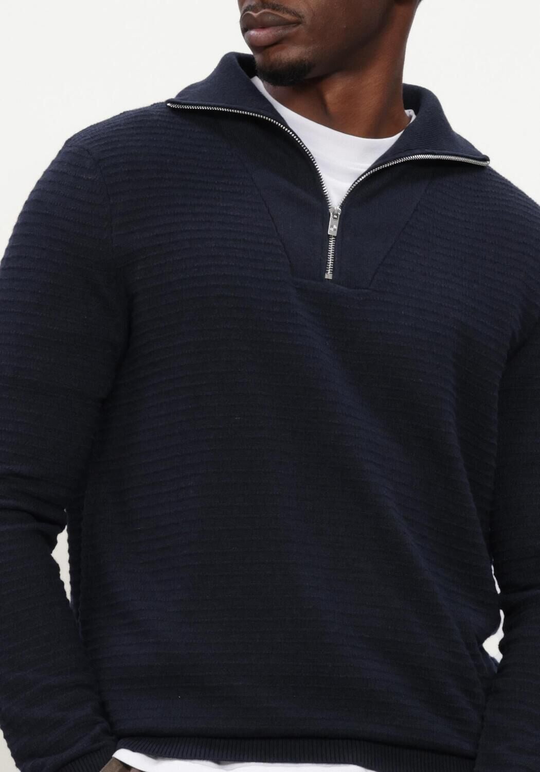 BLUE INDUSTRY Heren Truien & Vesten Knitwear Donkerblauw