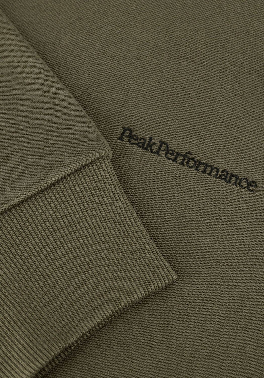 Groene PEAK PERFORMANCE Sweater ORIGINAL SMALL LOGO CREW MEN - large