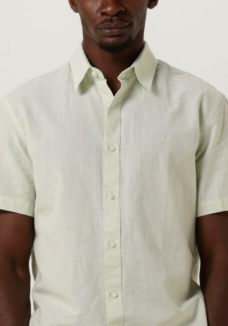 Groene SELECTED HOMME Casual overhemd SLHSLIMNEW-LINEN SHIRTS SS CLASSIC W - large