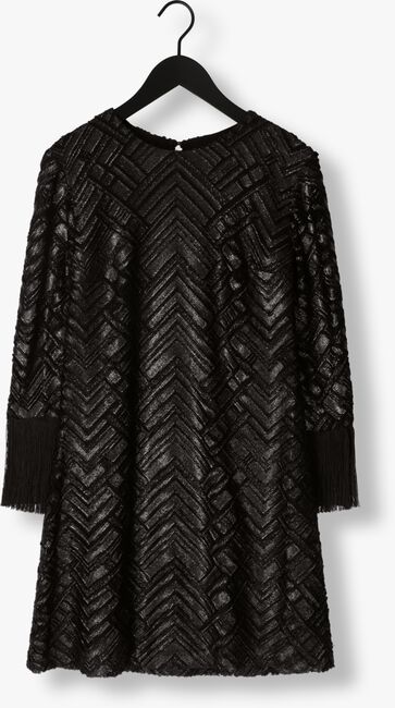 Zwarte ANA ALCAZAR Mini jurk 60S DRESS FRINGES - large