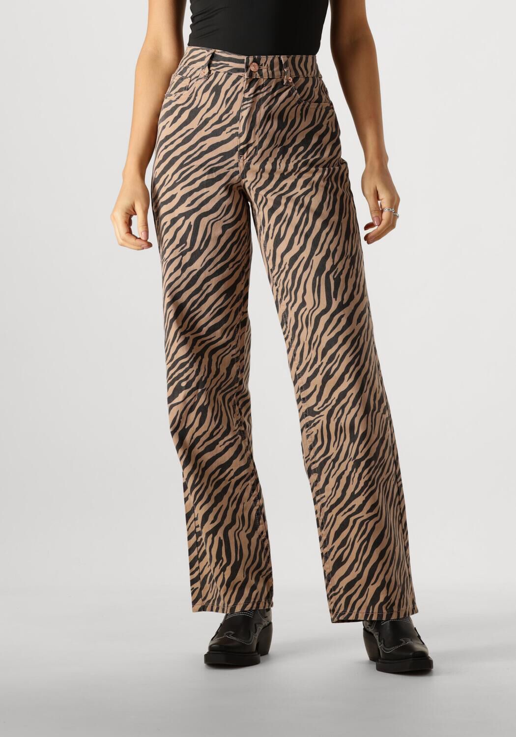 Y.A.S Wijde Pijp Zwarte Jeans Multicolor Dames