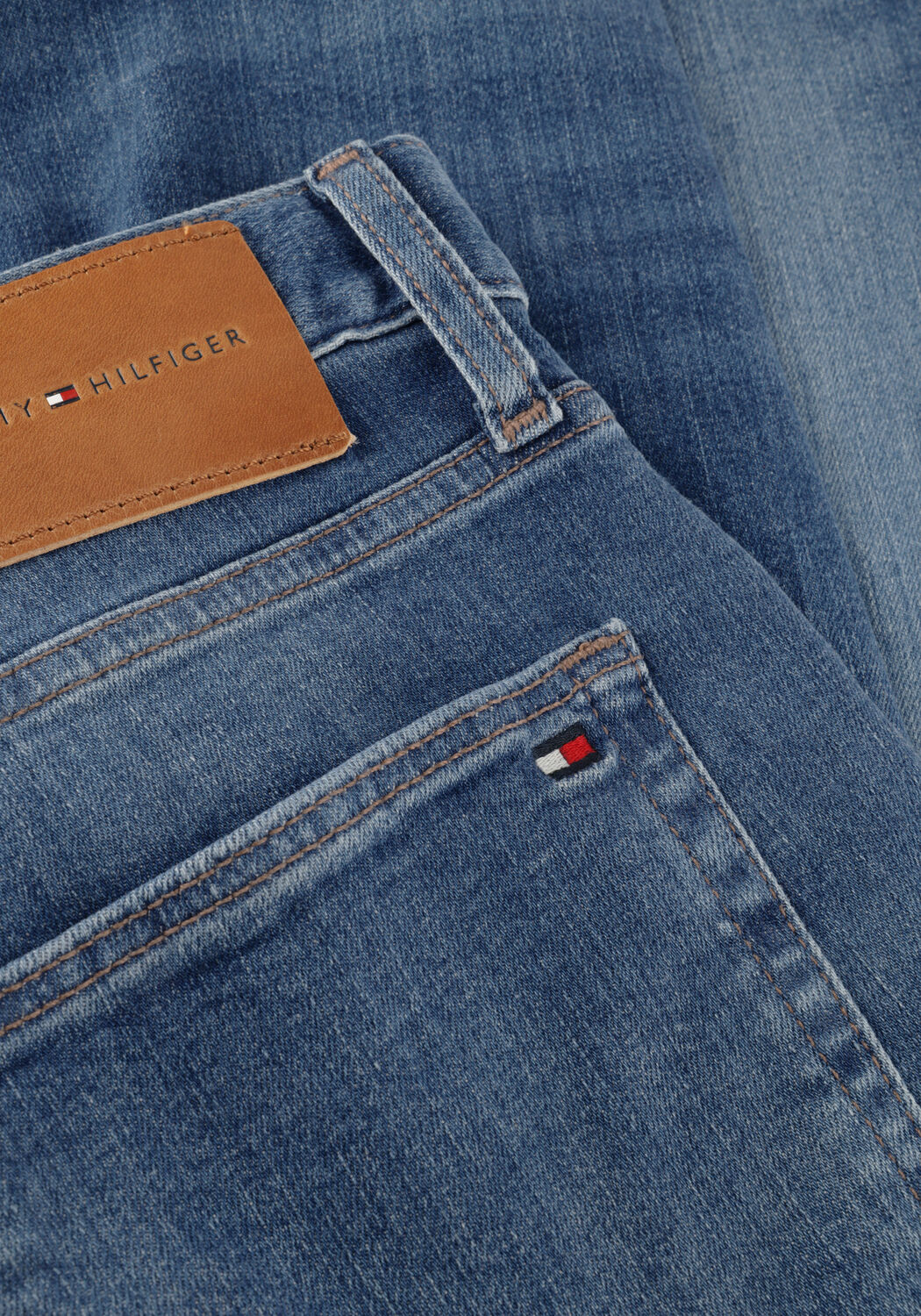 Donkerblauwe TOMMY HILFIGER Slim fit jeans SLIM BLEECKER JAX INDIGO - large