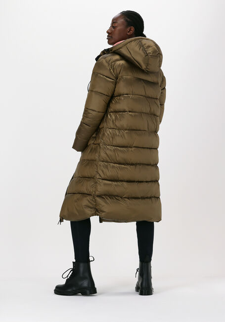 Bruine NATIONAL GEOGRAPHIC Gewatteerde jas ZIPPED LONG COAT - large