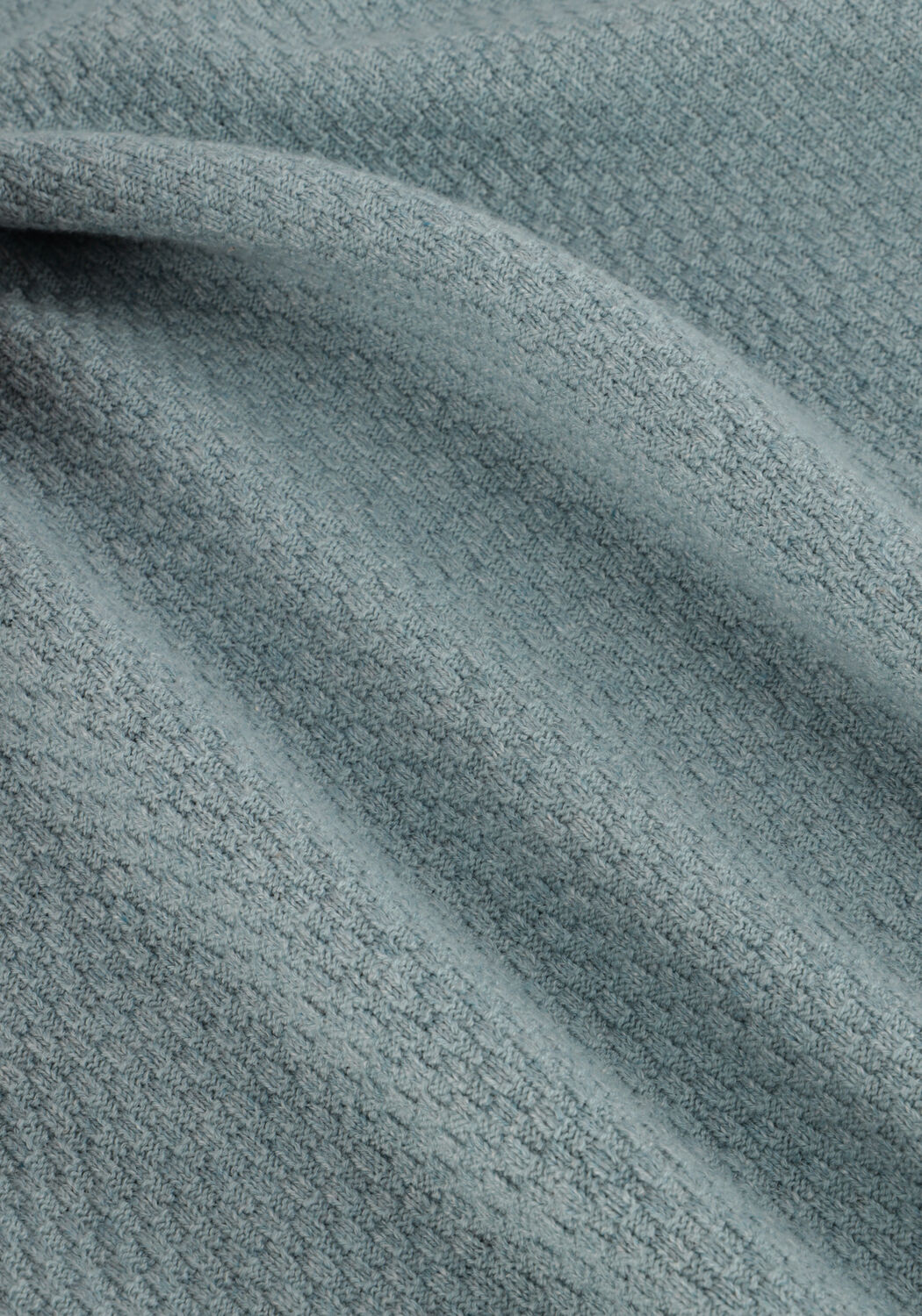 Blauwe CAST IRON Trui CREWNECK COTTON HEATHER PLATED BLEND - large