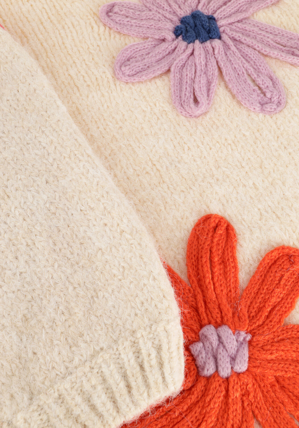 Zand OBJECT Trui OBJASH KNIT RE L/S PULLOVER 136 DIV - large