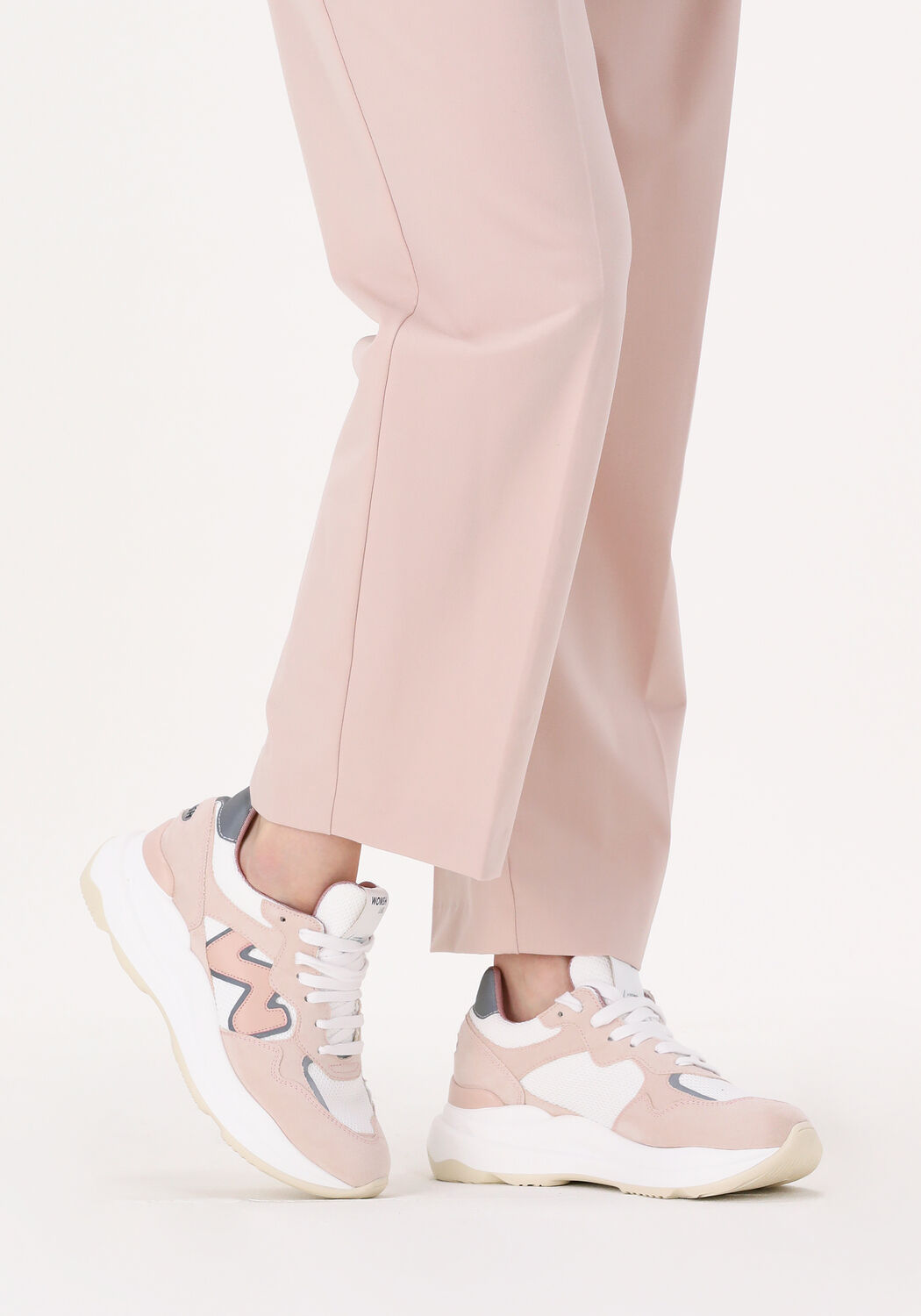 Witte WOMSH Lage sneakers VEGAN NEW START - large