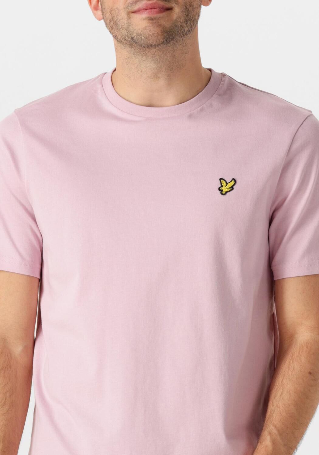 LYLE & SCOTT Heren Polo's & T-shirts Plain T-shirt Roze