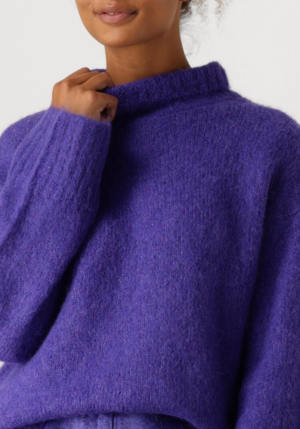 SELECTED FEMME Dames Truien & Vesten Slfgabella Ls Knit High-neck Paars