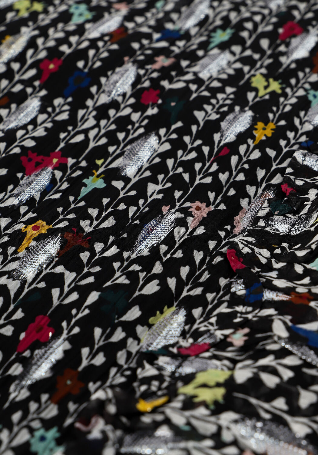 Zwarte FABIENNE CHAPOT Blouses LEONIE FRILL TOP - large