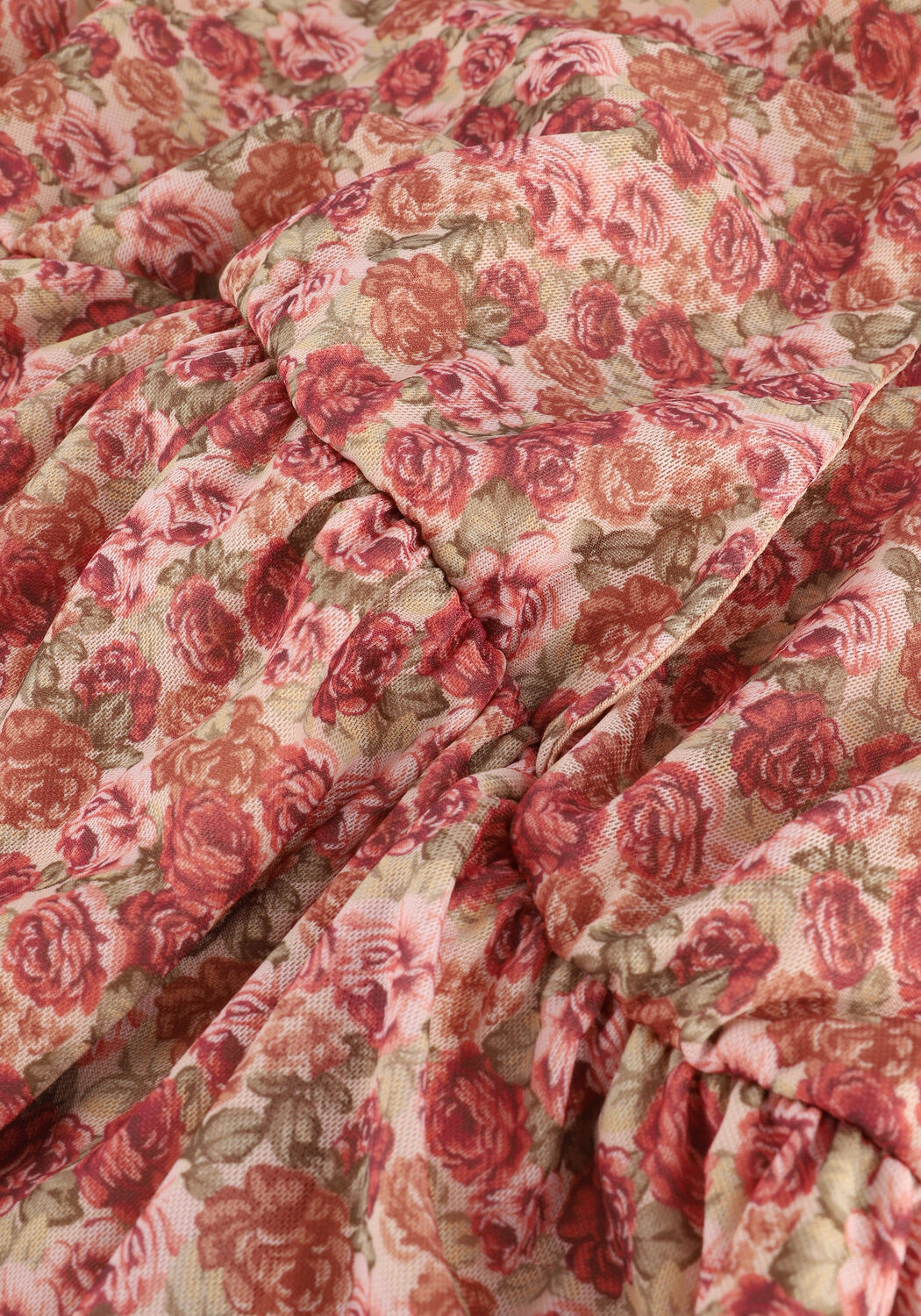 Roze NA-KD Midi jurk RECYCLED WRAP MESH DRESS - large