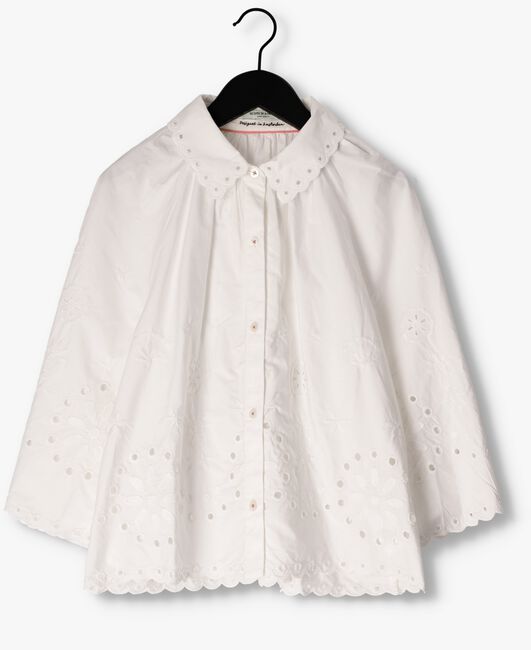 Witte SCOTCH & SODA Blouse CROP SHIRT WITH BRODERIE ANGLAISE IN ORGANIC COTTON - large