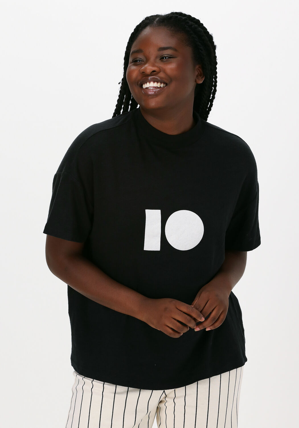 10 days shirt zwart best sale