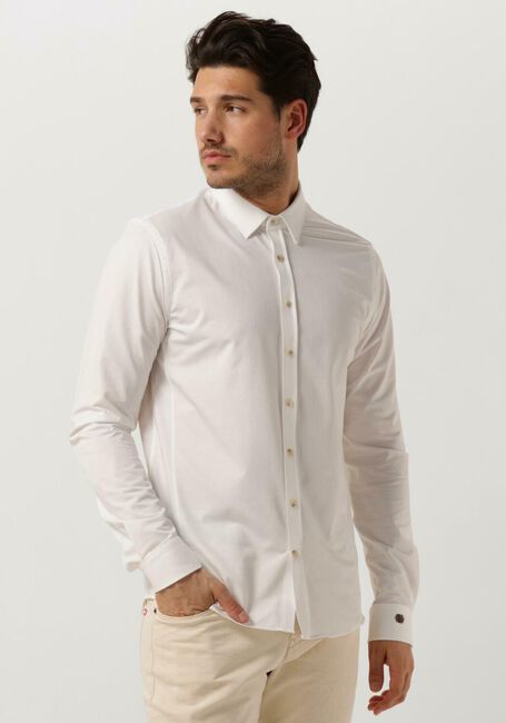 Lichtgrijze CAST IRON Casual overhemd LONG SLEEVE SHIRT TWILL JERSEY 2 TONE - large