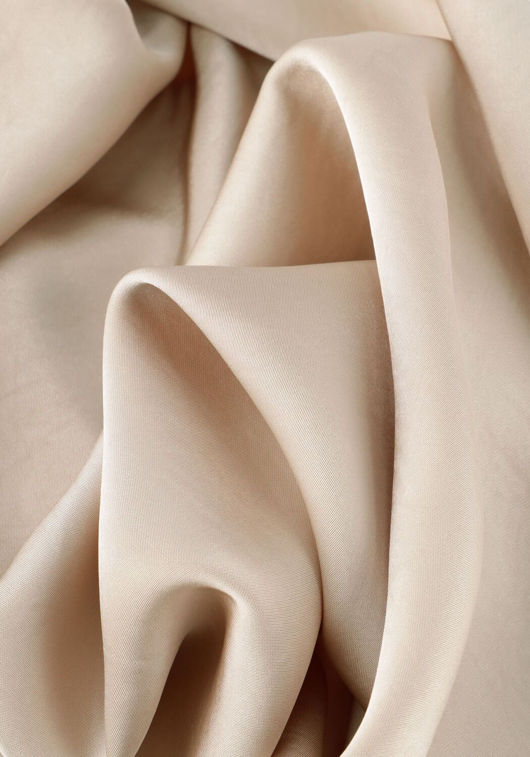 Beige NEO NOIR Maxirok VICKY HEAVY SATEEN SKIRT - large