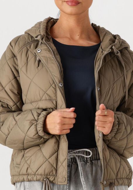 Khaki WITHBLACK Gewatteerde jas WBLASTRID QUILTED JACKET - large