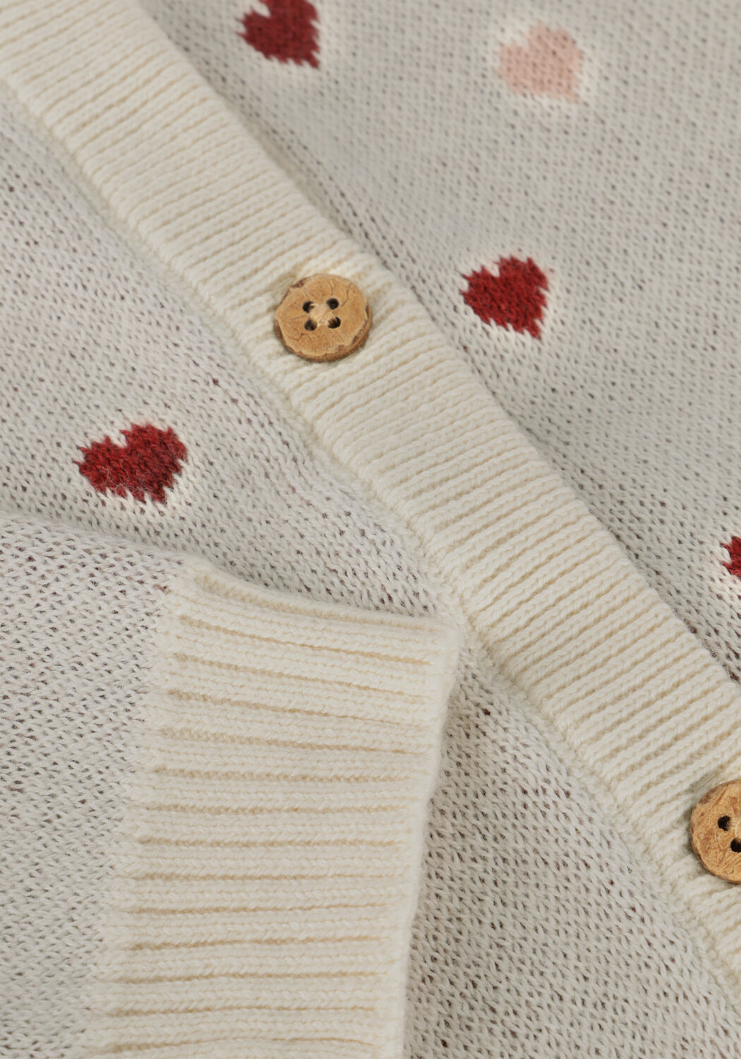 Beige LIL' ATELIER Vest NBFSARAN LS KNIT CARD HEART LIL - large