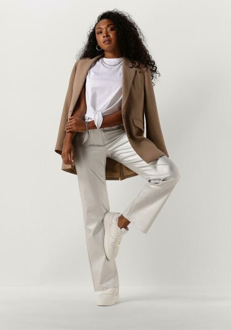 Zilveren OBJECT Wijde broek OBJSUNNY MW PANT E DIV Zilveren OBJECT Wijde broek OBJSUNNY MW PANT E DIV - large