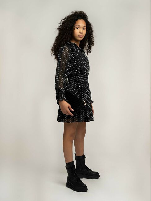 Zwarte NIK & NIK Mini jurk ROMY DRESS - large