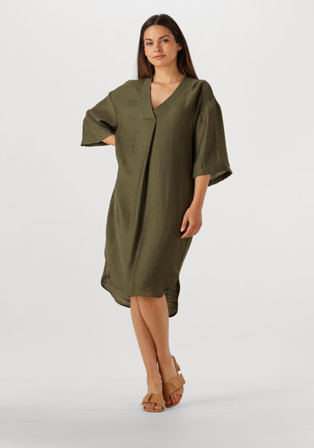 Olijf CO'COUTURE Midi jurk CARYNCC PLEAT TUNIC DRESS - large