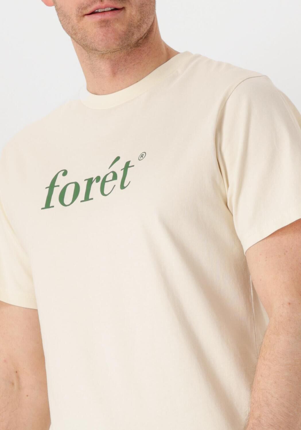FORÉT Forét Heren Polo's & T-shirts Amber T-shirt Gebroken Wit